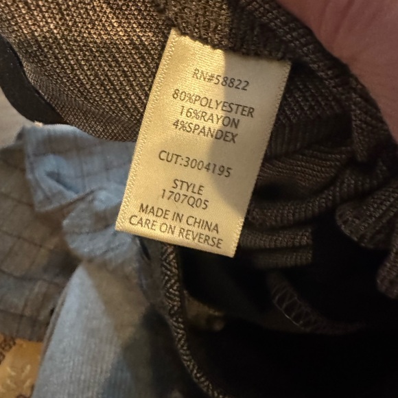 Max Studio Black Waistband Windowpane Pants - Picture 4 of 8